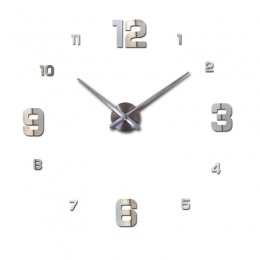 Nowa moda diy akrylowe lustrzany zegar ścienny europa 3d duży zegarek kwarcowy martwa natura zegary ścienne pokój dzienny domu n
