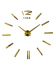 Moda design Diy akrylowe lustro duży zegar ścienny kwarcowy zegarek nadal zegary życia nowoczesny salon home naklejki dekoracyjn