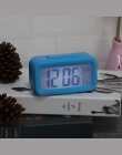 Cyfrowy budzik zegar Student zegar duży wyświetlacz LCD drzemka dzieci zegar lekka bateria czujnik Nightlight biurowy zegar stoł