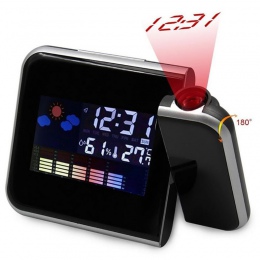 Zegarek wielofunkcyjny cyfrowy budziki kolorowy ekran pulpitu zegar wyświetlacz kalendarz pogoda projekcją czasu 1 sztuk TSLM1