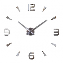 Nowa sprzedaż diy zegar ścienny krótkie zegarek kwarcowy zegary akrylowe lustro naklejki ścienne dekoracji domu salon martwa nat