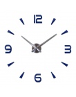 Nowa sprzedaż diy zegar ścienny krótkie zegarek kwarcowy zegary akrylowe lustro naklejki ścienne dekoracji domu salon martwa nat