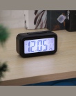 Wyświetlacz LCD czas drzemki budzik cyfrowy elektroniczny czujnik podświetlenia światło nocne światła biurowe stół uczeń dzieci 