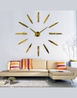 Sprzedaż nowy zegarek zegar zegary ścienne naklejki Diy 3d akrylowe lustro dekoracyjne kwarcowy balkon/dziedziniec igły nowoczes