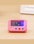 Nowy Mini cyfrowy podświetlenie LED wyświetlacz alarm stołowy zegar drzemki kalendarz przenośny zegar elektroniczny z świecenia 