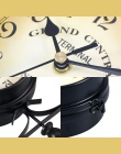 Europejski styl dwustronny zegar ścienny kreatywne klasyczne zegary monochromatyczne