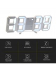 3D doprowadziły zegar ścienny nowoczesny tablica cyfrowa budzik biurkowy Nightlight zegar ścienny Home Decoration salon zegarek 