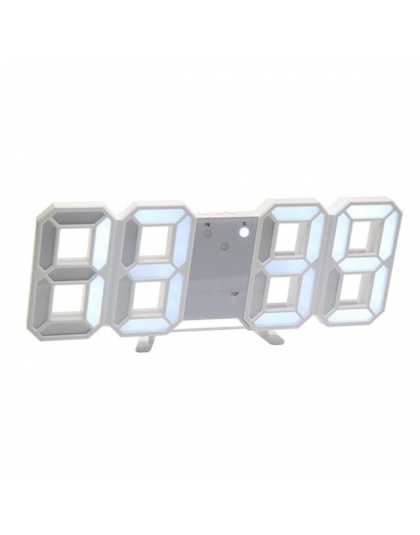 3D doprowadziły zegar ścienny nowoczesny tablica cyfrowa budzik biurkowy Nightlight zegar ścienny Home Decoration salon zegarek 