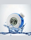 Nowy kreatywny moc wody cyfrowy zegar z wyświetlaczem z datą pulpit dekoracji przyjazne dla środowiska nie ma baterii