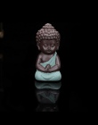 Ceramiczny mały mnich figurka wystrój domu posąg buddy figurki Ornament na samochód pokój dzienny herbaciarnia najlepsza cena