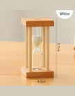 Zegarek z piasku 1 minutę zegar 3 5 minut szklany prysznic zegar drewna rozrządu Kid prezent Mini ozdoby akcesoria do dekoracji 