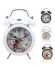 Alarm zegar do dekoracji domu tyka Retro Vintage Twin Bell biurko lampki nocne budzik 4 kolory antyczny zegar akcesoria do dekor