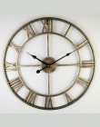 Północna europa krótkie kreatywny zegar ścienny cyframi rzymskimi retro żelaza zegarki antyczne zegar gorąca sprzedaży dekoracji