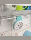 Homingdeco kuchnia łazienka ściany zegar wodoodporny cichy wielofunkcyjne kreatywny prysznic zegary ścienne wystrój domu z Sucke