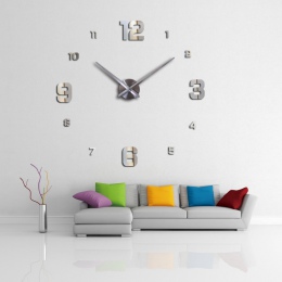 3d zegar ścienny nowy wystrój domu duże rzymskie lustro moda diy nowoczesne zegary kwarcowe salon zegarek naklejki ścienne