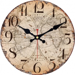 Antyczne zegary cichy mapa świata jachtu projekt zegar do dekoracji domu dla biuro studium kuchnia duża sztuka zegary ścienne ni