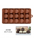 Nowy silikonowe formy czekoladowe 24 kształty czekoladowe narzędzia do pieczenia non-stick ciasto formy galaretki i forma do cuk