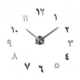 Lustro efekt streszczenie nowoczesny styl martwa natura diy cyfrowy salon naklejki ścienne home decoration zegarek kwarcowy duży