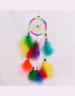 55 cm ręcznie robione Indian Dream Catcher netto z piórami kuranty wiatrowe ściany wiszące Dreamcatcher rzemiosła prezent darmow