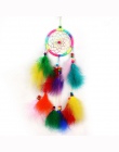 55 cm ręcznie robione Indian Dream Catcher netto z piórami kuranty wiatrowe ściany wiszące Dreamcatcher rzemiosła prezent darmow