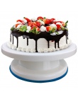 6 sztuk/zestaw plastikowe ciasto gramofon obracanie ciasto z tworzywa sztucznego nóż do ciasta dekorowanie 10 Cal krem do ciasta