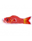 Nowy styl 40/70/100 CM z rybą Koi, jego Nobori karpia skarpety wiatrowe Koinobori kolorowe ryby flaga wiszące ściany domu wystró