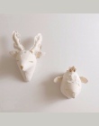 3d biały jednorożec owca jelenia Swan dekoracje ścienne zwierząt głowy zabawki dla dzieci sypialnia draperie grafika prezenty dl