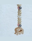 INS Nordic Style drewniane koraliki ozdoba dla dzieci zabawki dla niemowląt słoń ptak w kształcie drewna pokój przedszkole namio