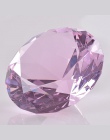 50mm kolorowe kryształ diament różowy czerwony niebieski przycisk do papieru Giant Jewel dla wszystkiego najlepszego z okazji ur