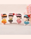 4 szt całkiem czysta dziewczyna miniaturowe figurki Bonsai dekoracyjne Mini bajki ogród ludzie pomnik Moss ozdoby rzemiosło żywi