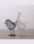 VILEAD 9 ''żelaza ptak figurki 4 kolory abstrakcyjny ptak miniaturowe rocznika figurki zwierząt kreatywny prezent do dekoracji d
