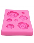 M1023 Rose kwiaty formy silikonowe formy ciasto czekoladowe formy ślubne ciasto dekorowanie narzędzia kremówka Sugarcraft ciasto