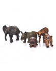 Hot 20 styl Zoo symulacja tygrys pies Elephant Deer las z tworzywa sztucznego dzikie zwierzęta zabawki figurka wystrój domu prez