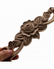 1 Pc unikalny naturalny kwiatowy drewno rzeźbione drewniane figurki rzemiosło rogu aplikacje ramka do obrazu drzwi meble rzeźba 
