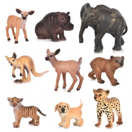 20 styl Zoo symulacja Tiger Elephant Deer Leopard las z tworzywa sztucznego dzikich zwierząt modelowania zabawki figurka wystrój