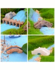 Mini symulowane kamień most łukowy Fairy Garden miniatury ozdoby żywicy Micro krajobraz dekoracja do przydomowego ogrodu