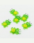 10 sztuk 16*24mm żaba płaskie ozdoby do dekorowania albumów żywica Cabochons Craft DIY nowy Multicolor