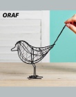 Metalowy drut żelazny ptak Hollow modelu sztuczne rzemiosło modne wyposażenia domu stół biurko ozdoby ozdoba prezent Drop shippi