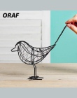 Metalowy drut żelazny ptak Hollow modelu sztuczne rzemiosło modne wyposażenia domu stół biurko ozdoby ozdoba prezent Drop shippi
