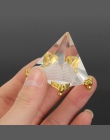 KiWarm gorąca sprzedaż energii uzdrowienie małe Feng Shui egipski egipt krystalicznie czysty piramidy ozdoba wystrój domu salon 