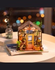 Robotime DIY drewniany domek dla lalek ogród figurka miniaturowy domek dla lalek ręcznie dekoracji Cathy kwiat dom sztuki rzemio