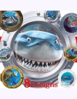 3d vivid łodzi podwodnej iluminator naklejki ścienne dla dzieci pokoje sealife wystrój koral shark ryby cartoon zwierząt naklejk