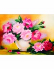 CHUNXIA oprawione obraz DIY według numerów kolorowy kwiat akrylowe malarstwo nowoczesne obraz ozdobny do salonu 40x50 cm RA3284