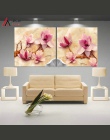 Modułowa zdjęcia 3D sztuki kwiat lotosu plakat na ścianę Art modułowe obrazy do kuchni zdjęcia ścienny salonu obraz na płótnie
