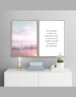 Ocean krajobraz na płótnie plakat Nordic Style plaża różowy data data powrotu (Wall Art Print malarstwo dekoracje obraz skandyna
