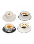 16 sztuk Cappuccino kawy Art szablony szablon Strew kwiaty Pad Duster do dekoracji kawy