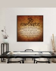 Medytacja budda malarstwo Namaste cytaty sztuki kaligrafii obraz na płótnie obraz Wall Art Bedroom Decoration plakat salon