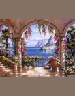 BAISITE DIY oprawione obraz olejny numerów krajobraz zdjęcia na płótnie malarstwo ścienne do salonu ozdoby do dekoracji wnętrz E