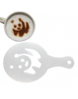 16 sztuk Cappuccino kawy Art szablony szablon Strew kwiaty Pad Duster do dekoracji kawy