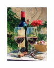 CHUNXIA oprawione obraz DIY według numerów wina owoce akrylowe malarstwo nowoczesne obraz ozdobny do salonu 40x50 cm RA3381